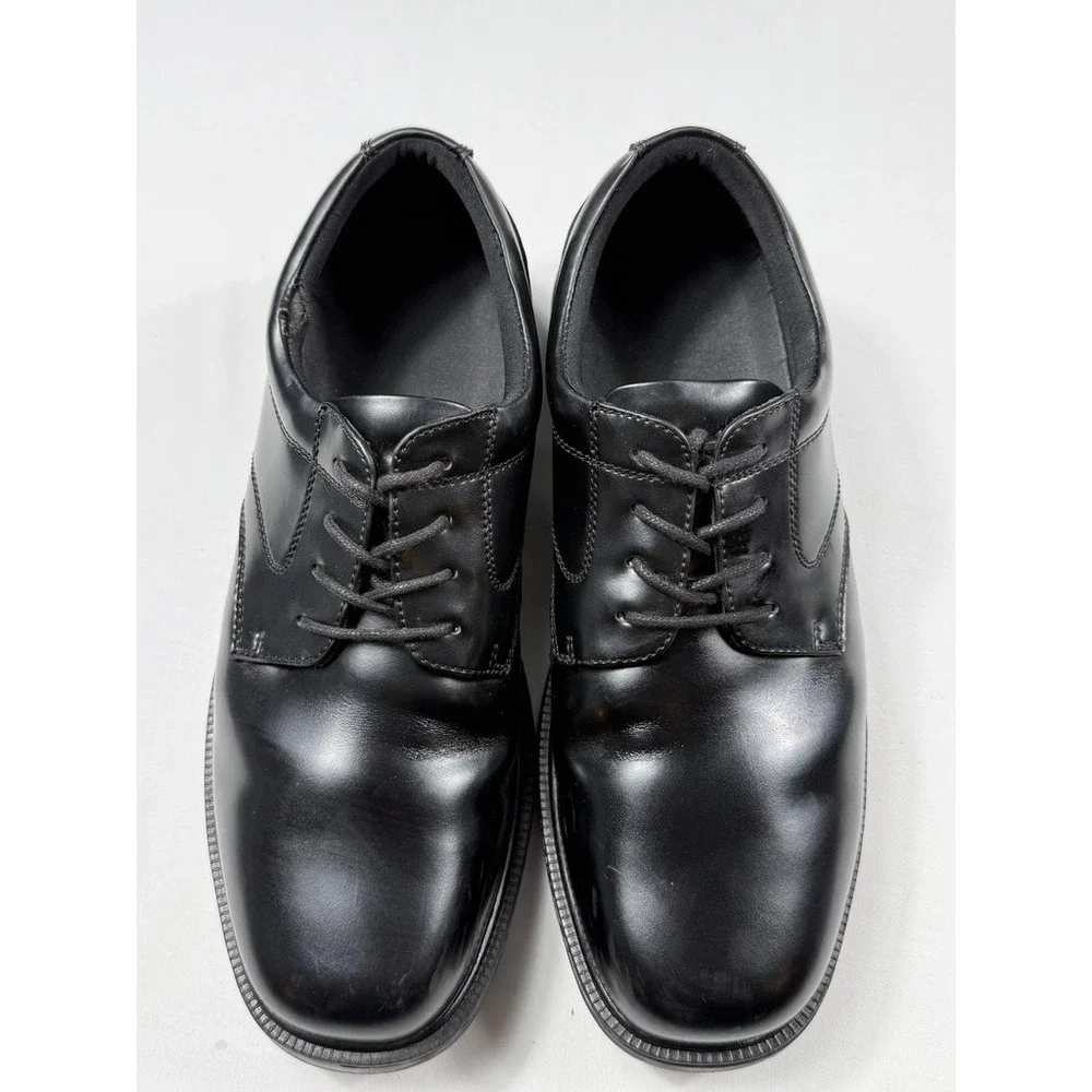Nunn Bush Mens Black Leather Oxford Dress Shoes 81209-001 Slip Resistant 10.5‎ M